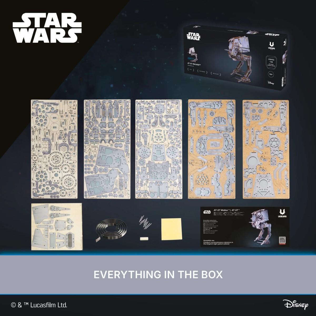 AT-ST Walker Star Wars Puzzle 3D bois UGEARS UGEARS UG-70268 - 14