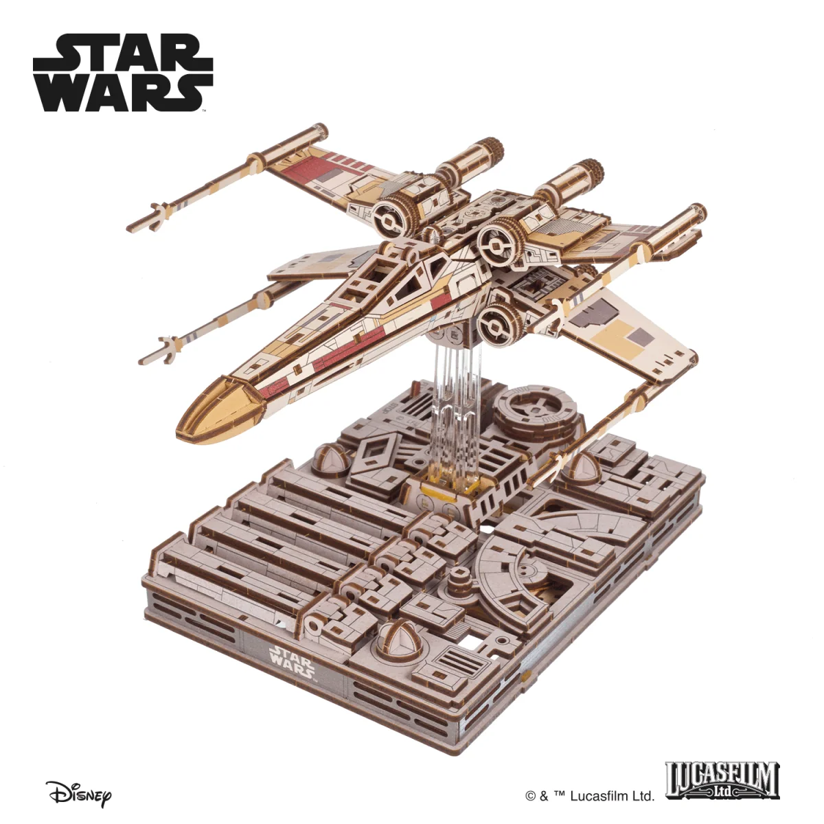 Luke Skywalker's X-Wing Star Wars 3D Wooden Puzzle UGEARS UGEARS UG-70269 - 1 Luke Skywalker's X-Wing Star Wars 3D Wooden Puzzle UGEARS UGEARS UG-70269 - 1