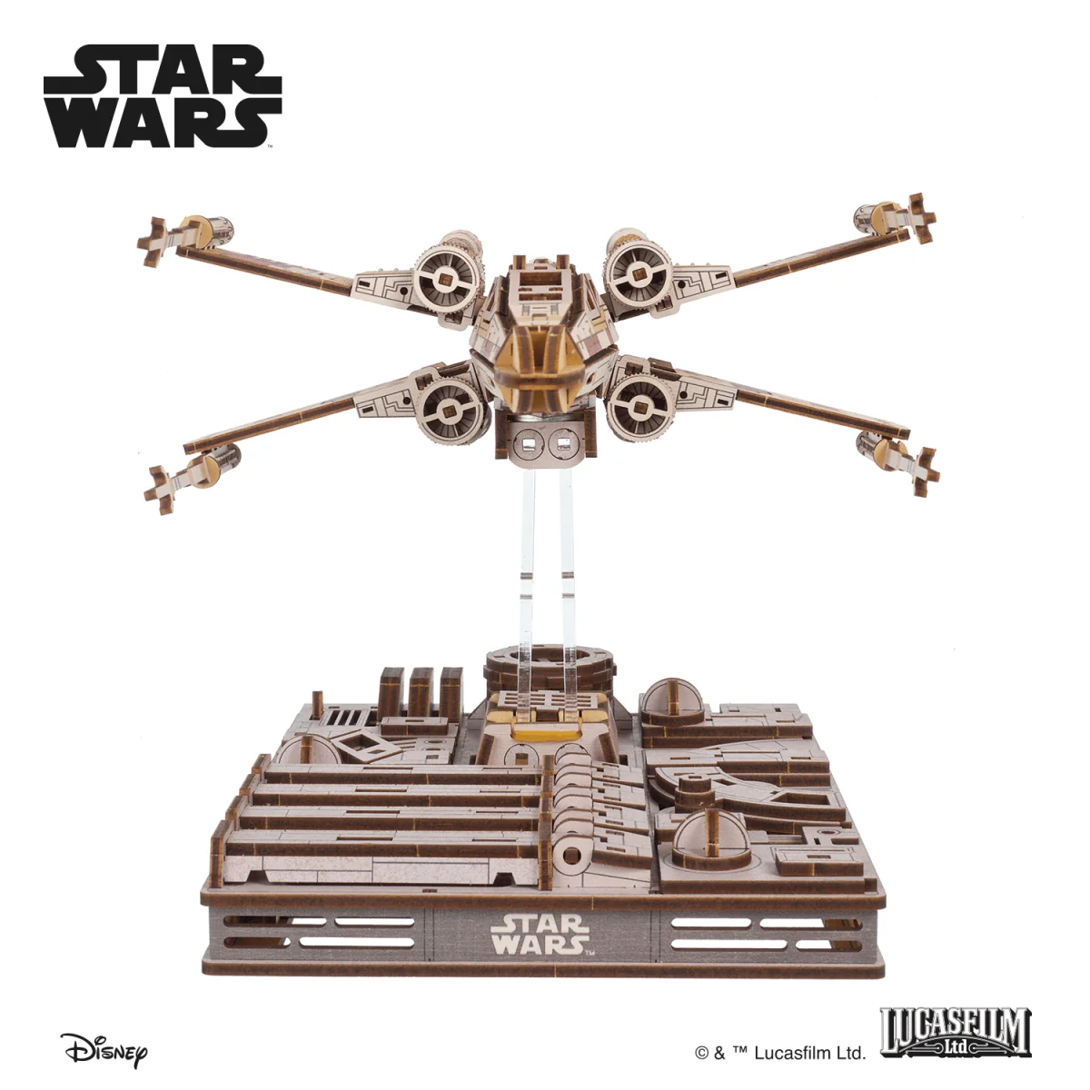 Luke Skywalker's X-Wing Star Wars 3D Wooden Puzzle UGEARS UGEARS UG-70269 - 2 Luke Skywalker's X-Wing Star Wars 3D Wooden Puzzle UGEARS UGEARS UG-70269 - 2