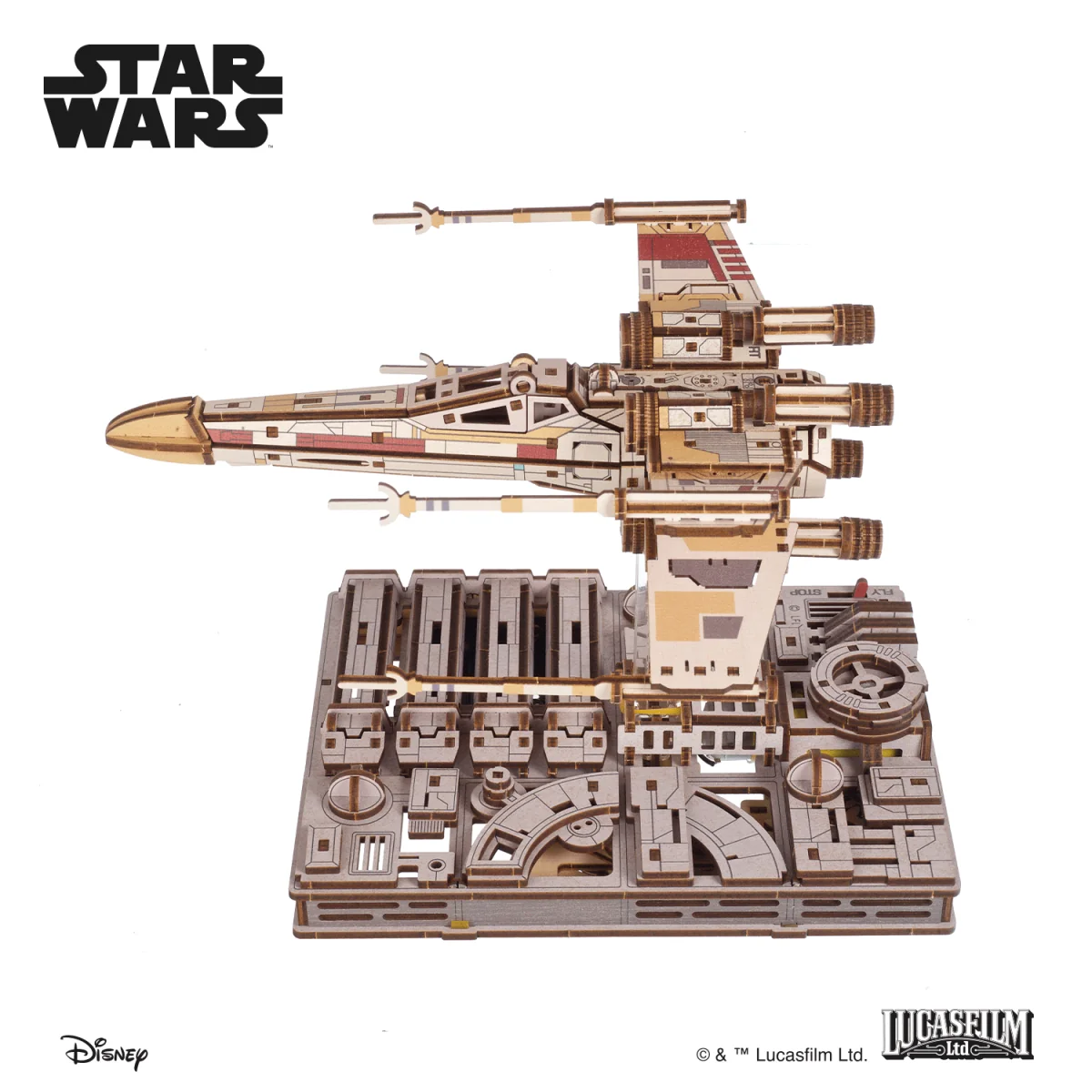 X-Wing de Luke Skywalker Star Wars Puzzle 3D bois UGEARS UGEARS UG-70269 - 3 X-Wing de Luke Skywalker Star Wars Puzzle 3D bois UGEARS UGEARS UG-70269 - 3