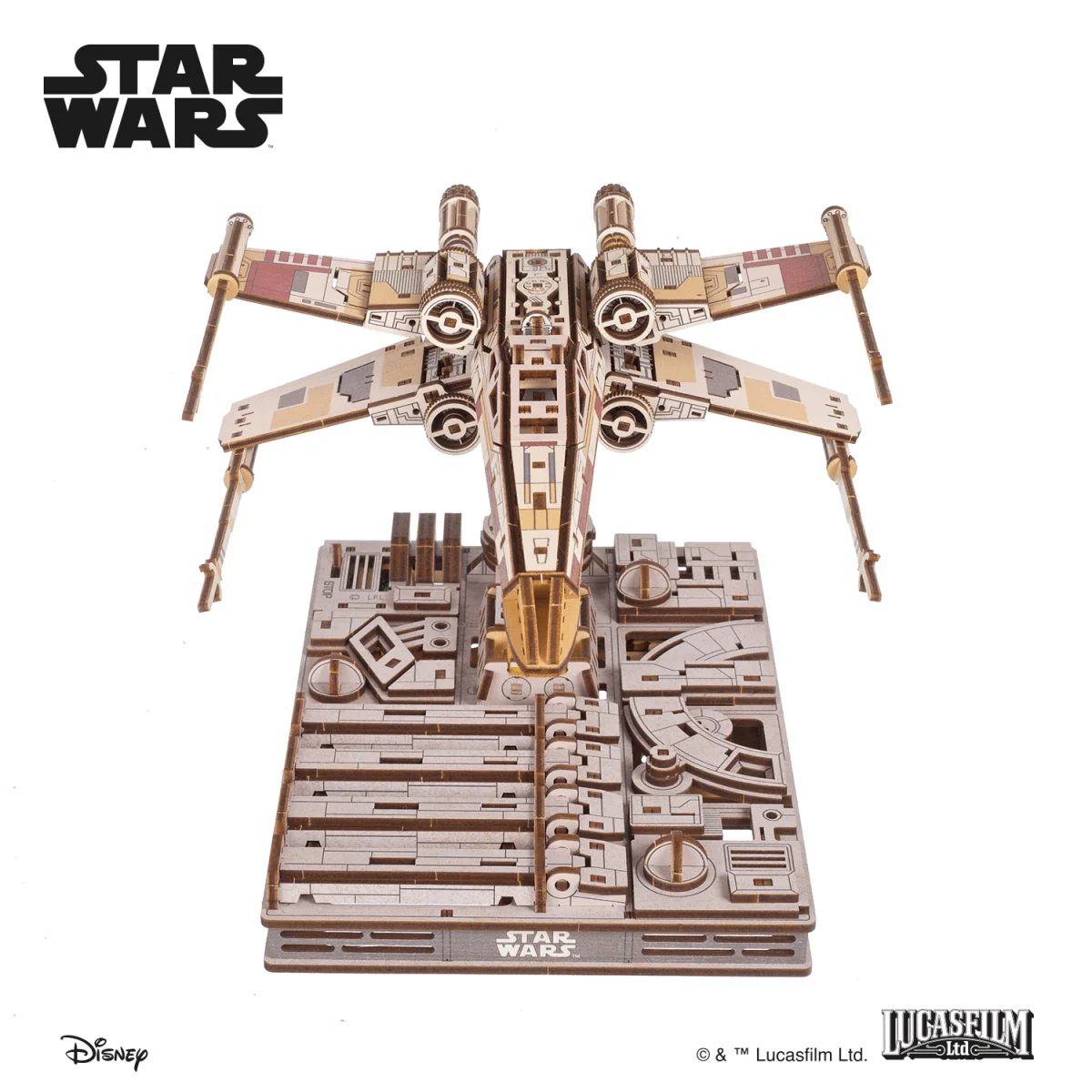 Luke Skywalker's X-Wing Star Wars 3D Wooden Puzzle UGEARS UGEARS UG-70269 - 4 Luke Skywalker's X-Wing Star Wars 3D Wooden Puzzle UGEARS UGEARS UG-70269 - 4