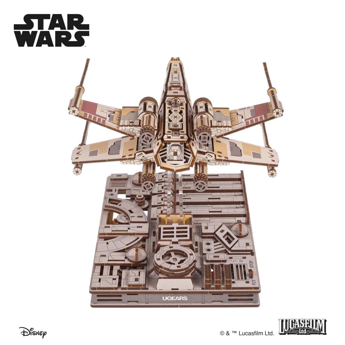 Luke Skywalker's X-Wing Star Wars 3D Wooden Puzzle UGEARS UGEARS UG-70269 - 7
