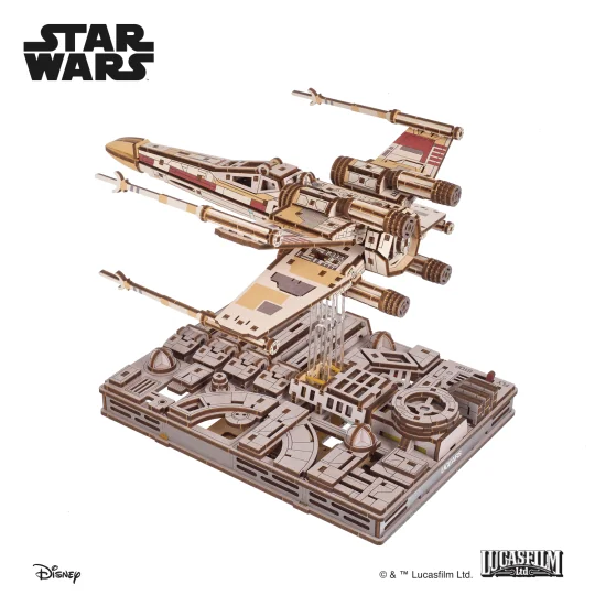 Luke Skywalker's X-Wing Star Wars 3D Wooden Puzzle UGEARS UGEARS UG-70269 - 8 UG-70269-Luke Skywalker's X-Wing Star Wars 3D Wooden Puzzle UGEARS - UG-70269