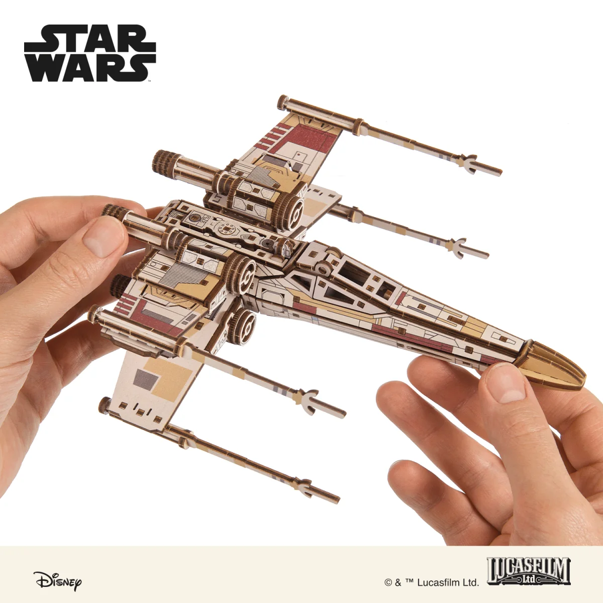 Luke Skywalker's X-Wing Star Wars 3D Wooden Puzzle UGEARS UGEARS UG-70269 - 11 Luke Skywalker's X-Wing Star Wars 3D Wooden Puzzle UGEARS UGEARS UG-70269 - 11
