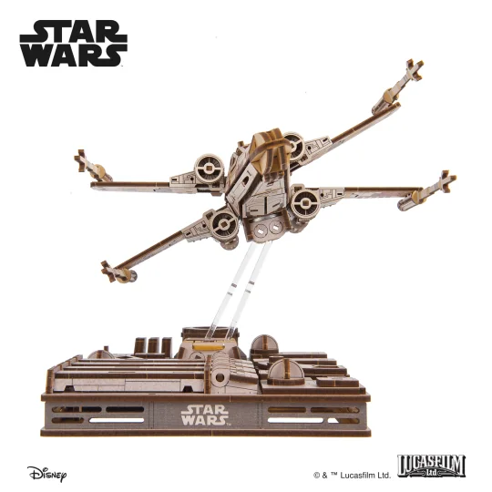 Luke Skywalker's X-Wing Star Wars 3D Wooden Puzzle UGEARS UGEARS UG-70269 - 14 UG-70269-Luke Skywalker's X-Wing Star Wars 3D Wooden Puzzle UGEARS - UG-70269