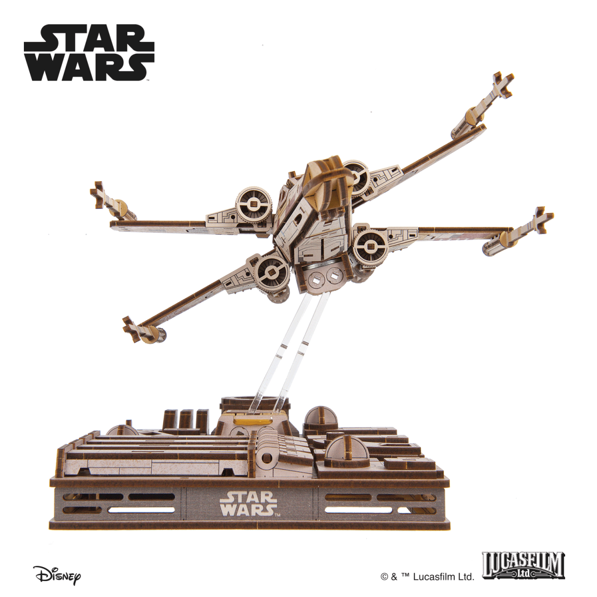 Luke Skywalker's X-Wing Star Wars 3D Wooden Puzzle UGEARS UGEARS UG-70269 - 14 Luke Skywalker's X-Wing Star Wars 3D Wooden Puzzle UGEARS UGEARS UG-70269 - 14