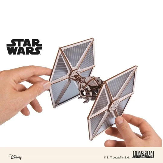 TIE Fighter 3D Wooden Puzzle UGEARS UGEARS UG-70270 - 6 UG-70270-Star Wars TIE Fighter 3D Wooden Puzzle UGEARS - UG-70270