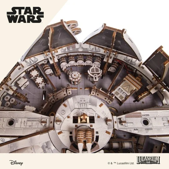 UG-70271-Millennium Falcon Star Wars 3D wooden puzzle UGEARS - UG-70271