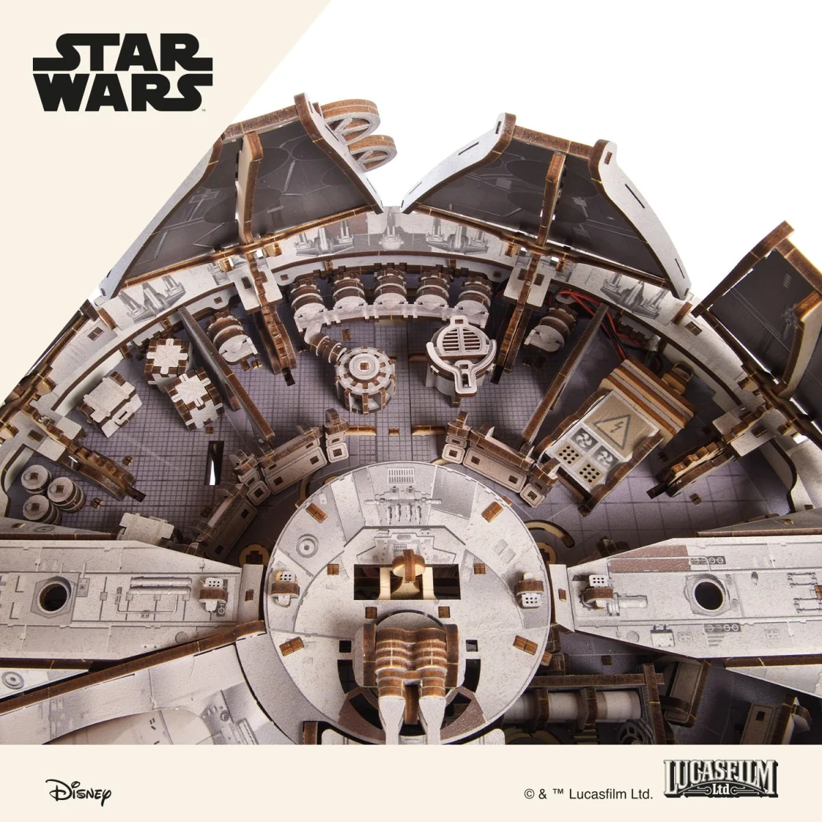 Faucon Millenium Star Wars Puzzle 3D bois UGEARS UGEARS UG-70271 - 2