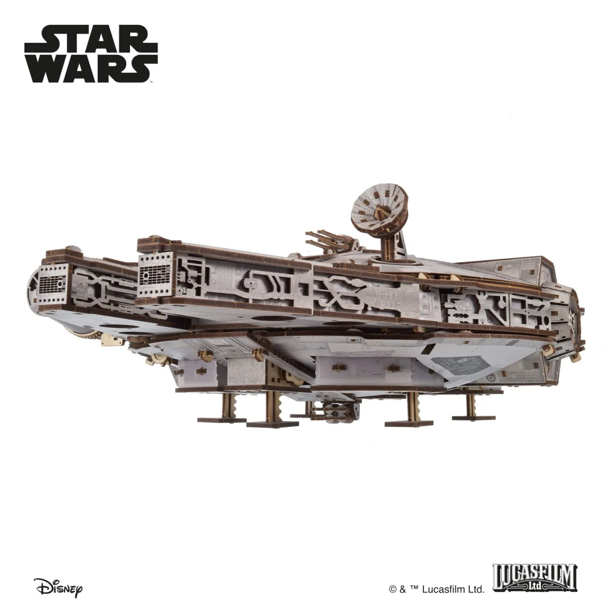 Faucon Millenium Star Wars Puzzle 3D bois UGEARS UGEARS UG-70271 - 6
