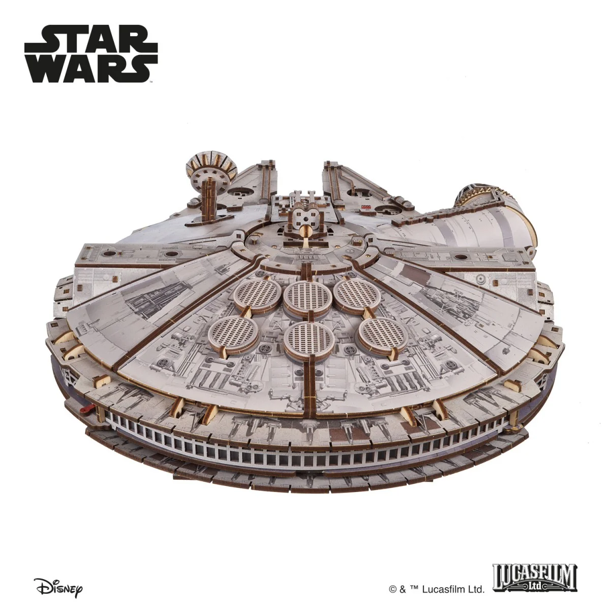 Faucon Millenium Star Wars Puzzle 3D bois UGEARS UGEARS UG-70271 - 8