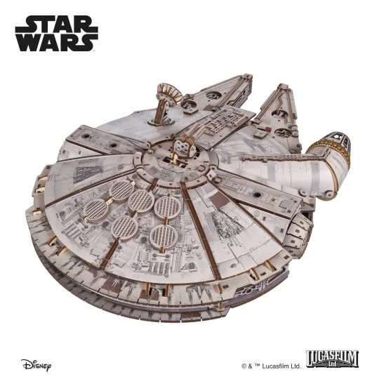 UG-70271-Millennium Falcon Star Wars 3D wooden puzzle UGEARS - UG-70271