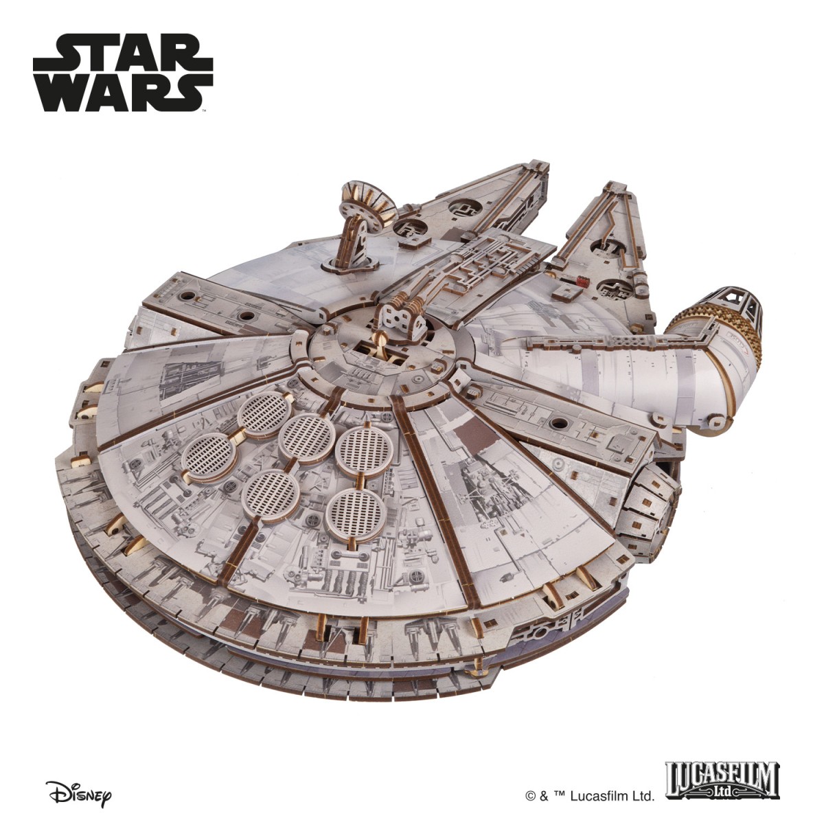 Millennium Falcon 3D wooden puzzle UGEARS UGEARS UG-70271 - 9
