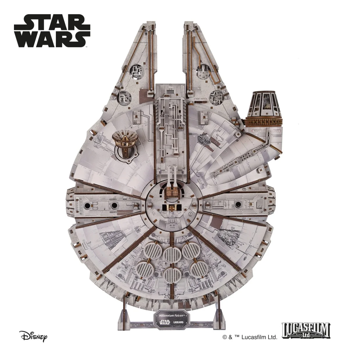 Faucon Millenium Star Wars Puzzle 3D bois UGEARS UGEARS UG-70271 - 10