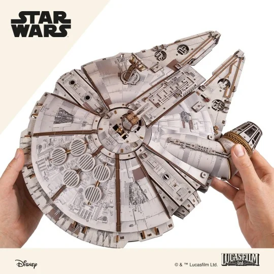 UG-70271-Millennium Falcon Star Wars 3D wooden puzzle UGEARS - UG-70271