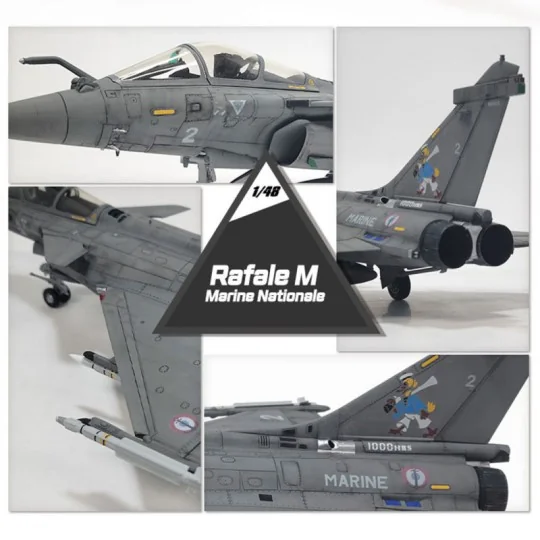 Avion Rafale M "Marine Nationale" 1/48 Academy Academy AC12368 - 6 AC12368-Avion Rafale M "Marine Nationale" 1/48 Academy - AC12368