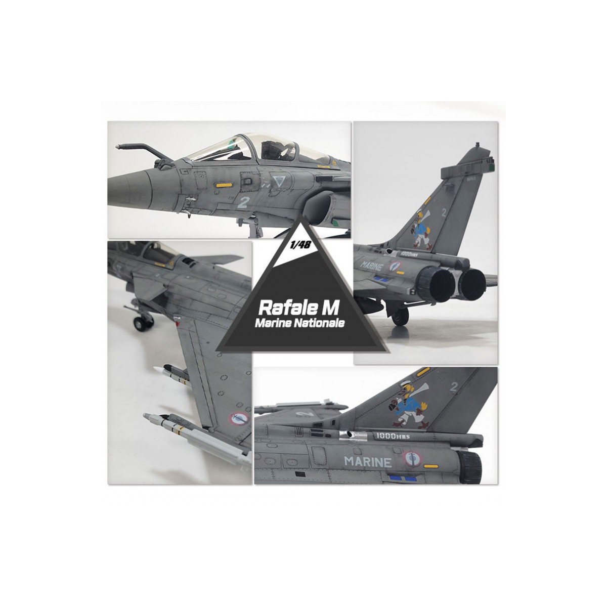 Rafale M aircraft "French Navy" 1/48 Academy Academy AC12368 - 6 Rafale M aircraft "French Navy" 1/48 Academy Academy AC12368 - 6
