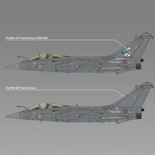 Avion Rafale M "Marine Nationale" 1/48 Academy Academy AC12368 - 8 AC12368-Avion Rafale M "Marine Nationale" 1/48 Academy - AC12368
