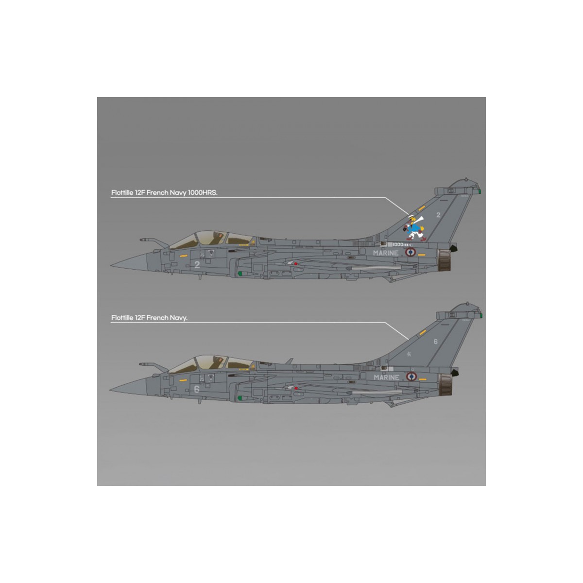 Rafale M aircraft "French Navy" 1/48 Academy Academy AC12368 - 8