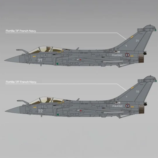 Avion Rafale M "Marine Nationale" 1/48 Academy Academy AC12368 - 9 AC12368-Avion Rafale M "Marine Nationale" 1/48 Academy - AC12368