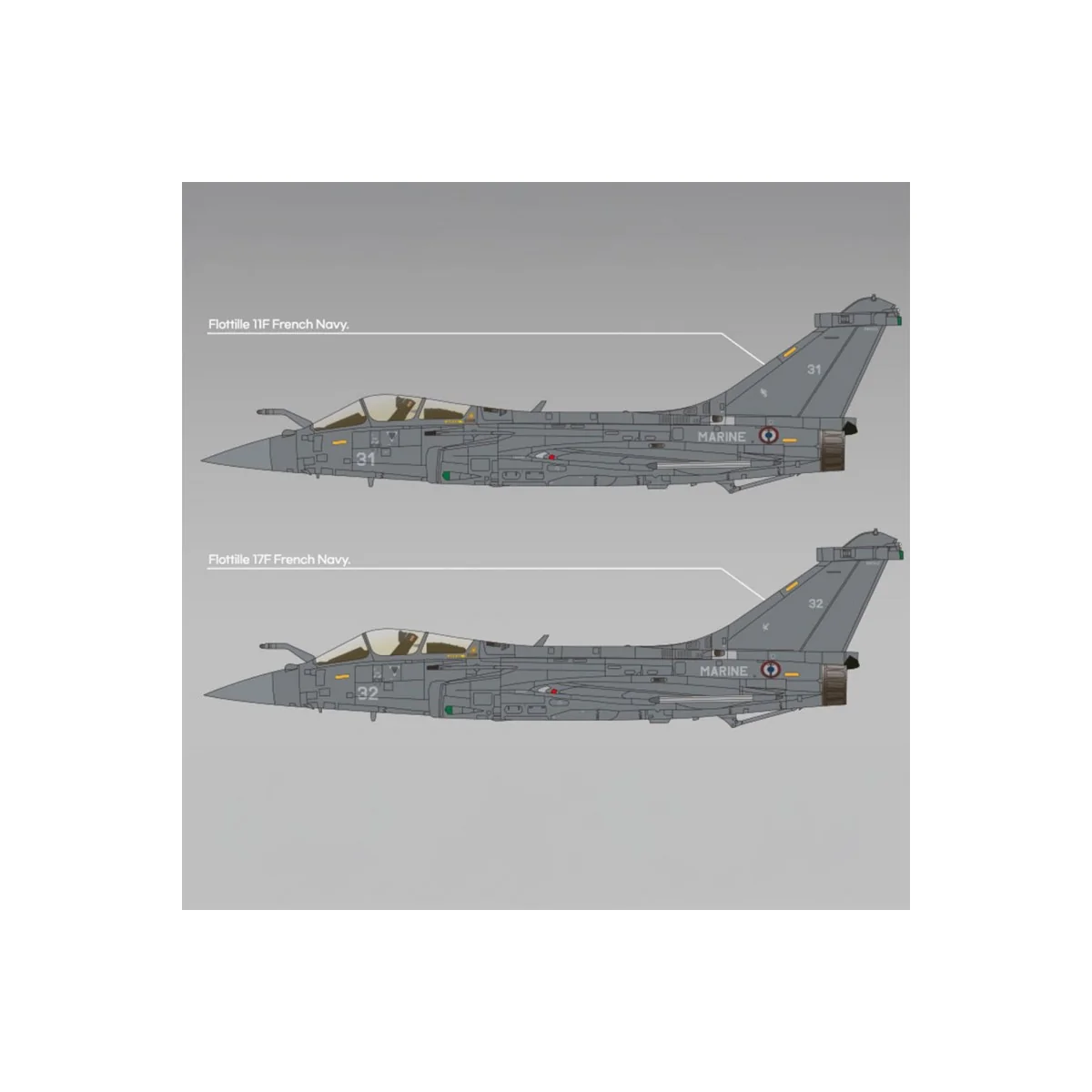Avion Rafale M "Marine Nationale" 1/48 Academy Academy AC12368 - 9 Avion Rafale M "Marine Nationale" 1/48 Academy Academy AC12368 - 9