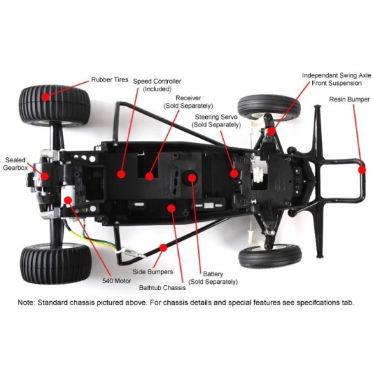 47522-Kit Grasshopper Black Edition 1/10 Tamiya