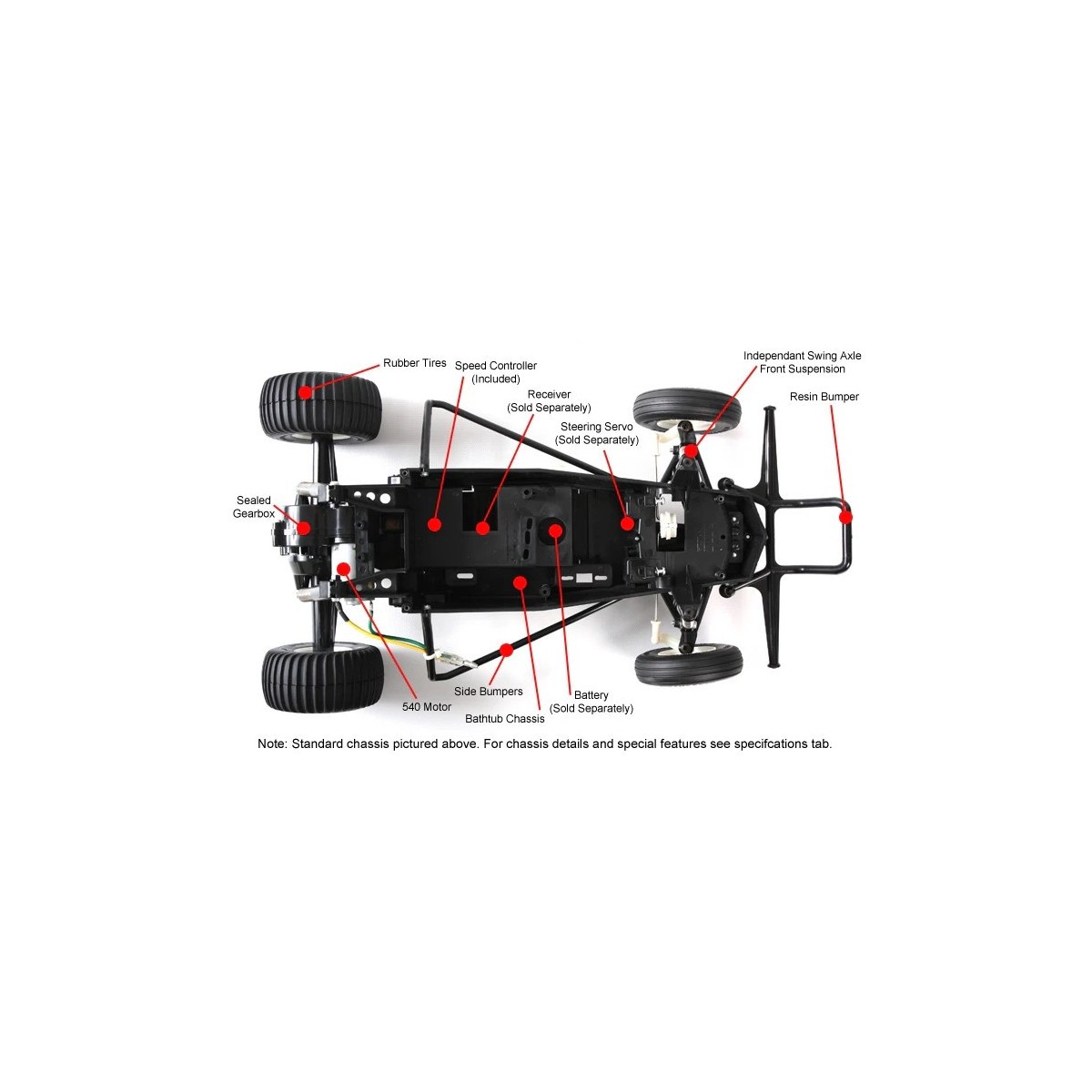 The Grasshopper Kit Black Edition 1/10 Tamiya Tamiya 47522 - 4