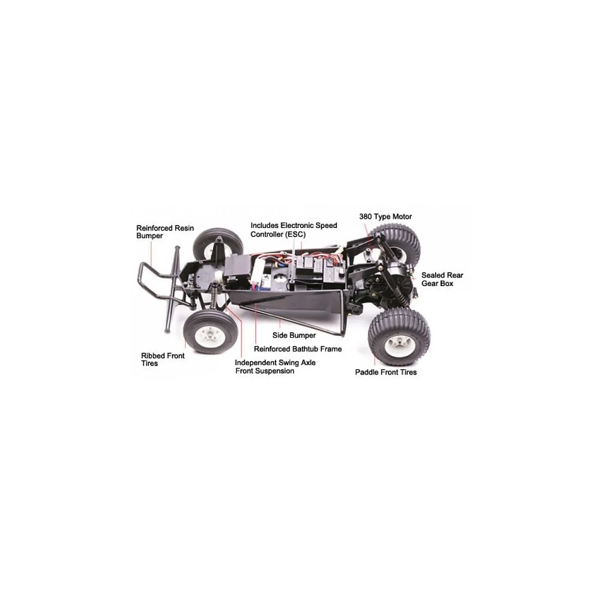 The Grasshopper Kit Black Edition 1/10 Tamiya Tamiya 47522 - 3 The Grasshopper Kit Black Edition 1/10 Tamiya Tamiya 47522 - 3