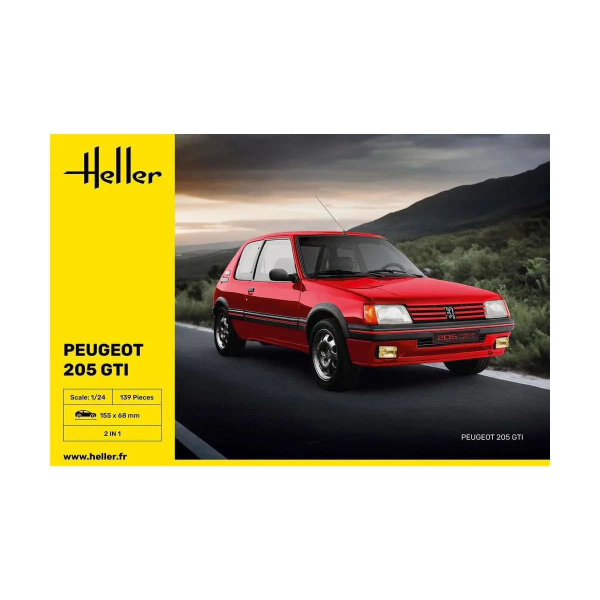Peugeot 205 GTI 1/24 Heller Heller HEL-82705 - 2 Peugeot 205 GTI 1/24 Heller Heller HEL-82705 - 2