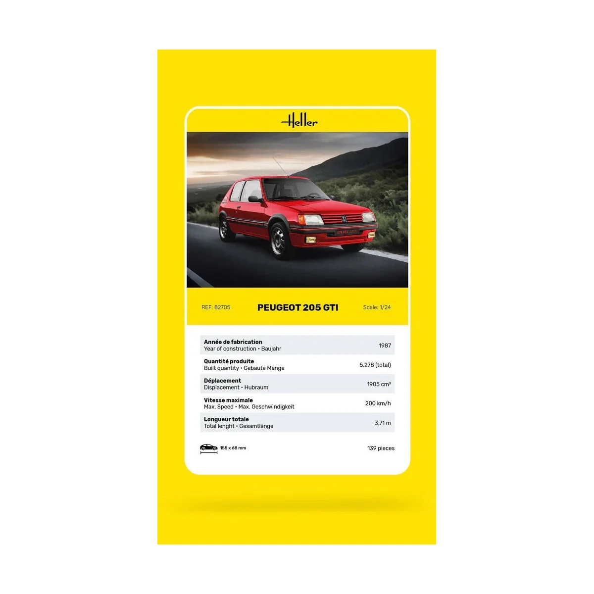 Peugeot 205 GTI 1/24 Heller Heller HEL-82705 - 9
