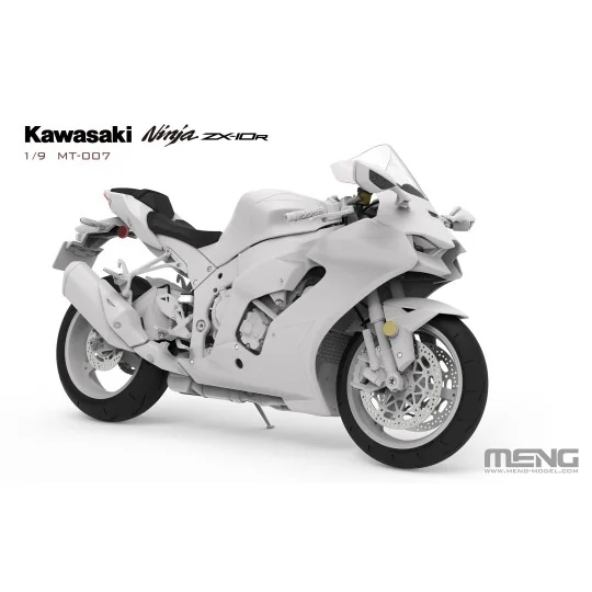 Moto Kawasaki ZX-10R 1/9 Meng Hasegawa MT-007 - 3 MT-007-Moto Kawasaki ZX-10R 1/9 Meng - MT-007