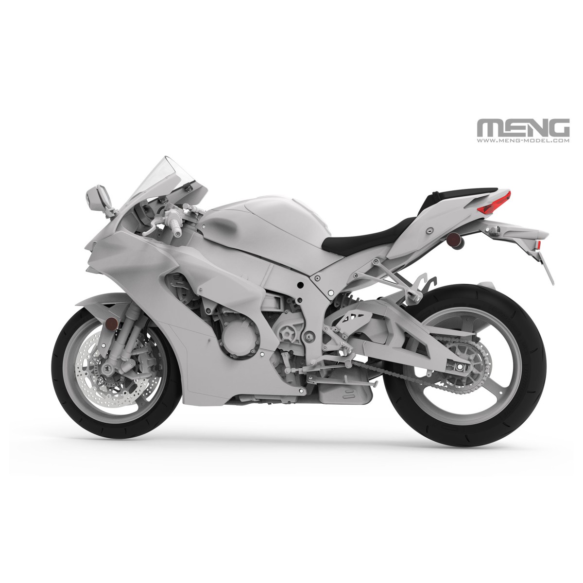 Kawasaki ZX-10R 1/9 Meng Motorcycle Hasegawa MT-007 - 4