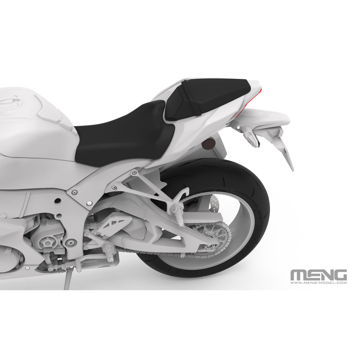 Moto Kawasaki ZX-10R 1/9 Meng Hasegawa MT-007 - 9