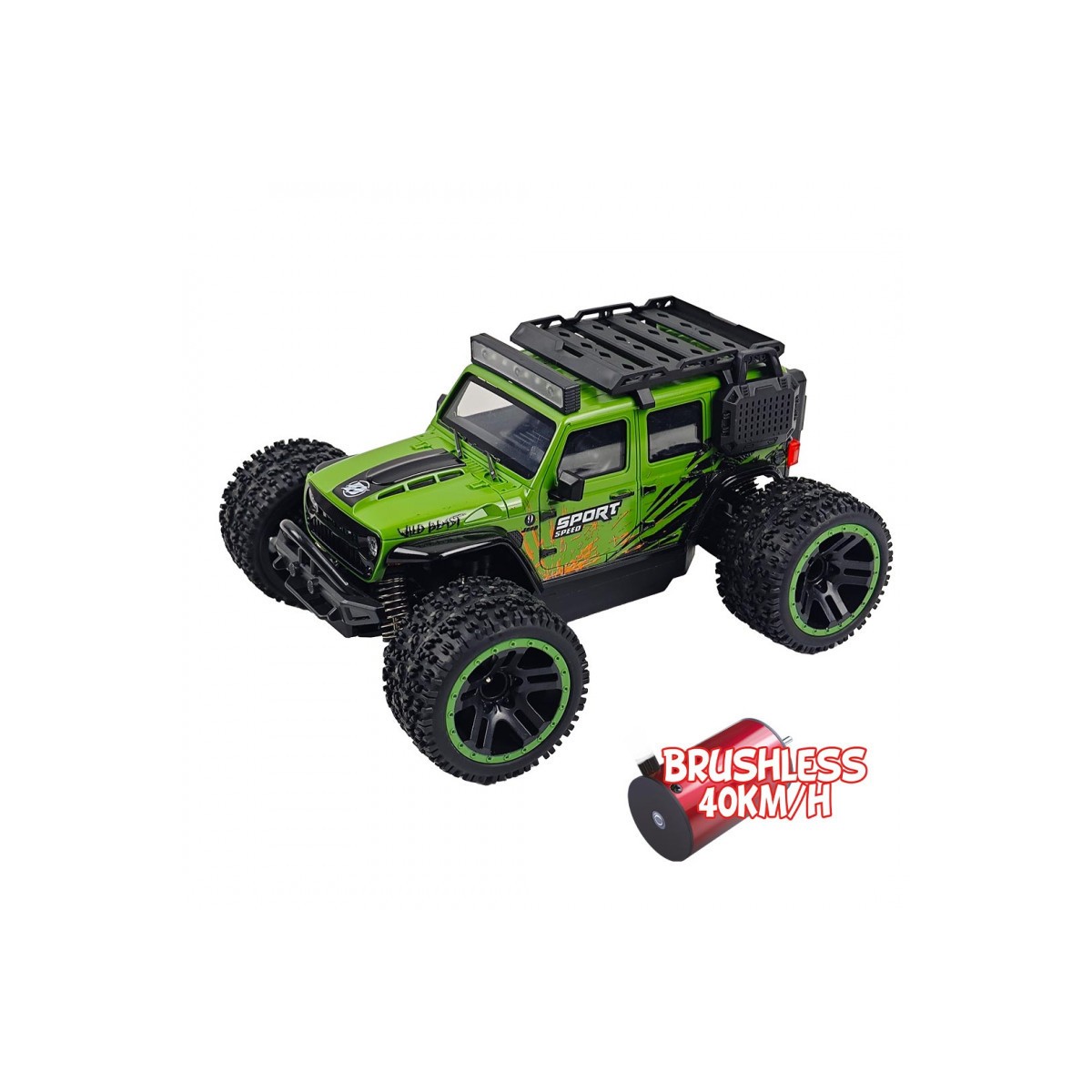 Micro MHD Extreme Speed Sport brushless green RTR 1/20 MHD Scientific-MHD Z86109 - 1