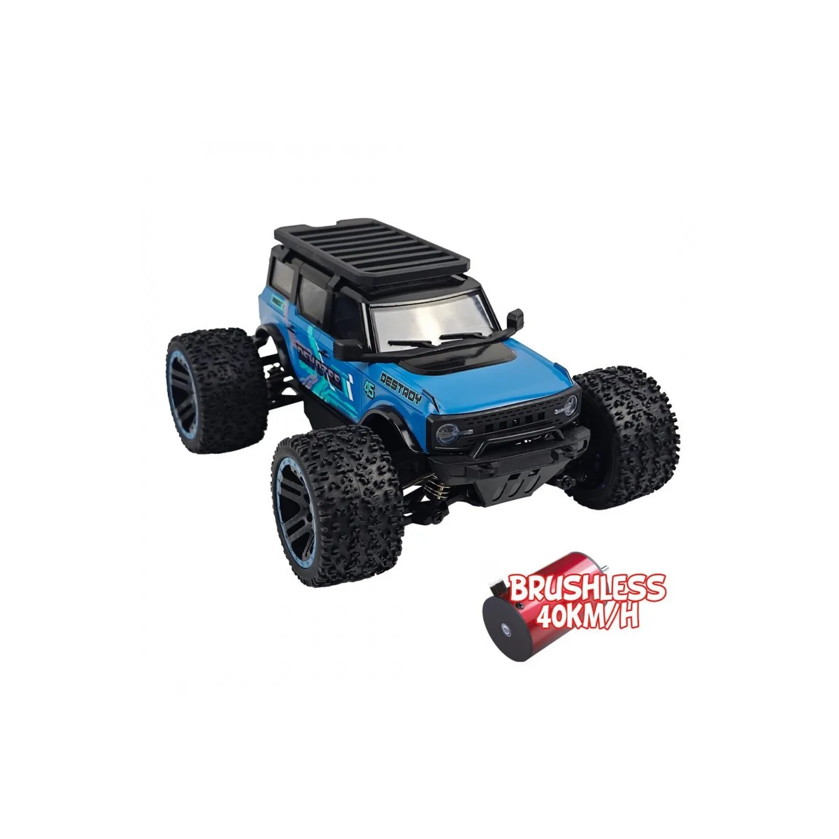 Micro MHD Extreme Big Foot brushless Blue RTR 1/20 MHD Scientific-MHD Z86111 - 2
