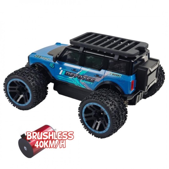 Z86111-Micro MHD Extreme Big Foot brushless Bleu RTR 1/20 MHD