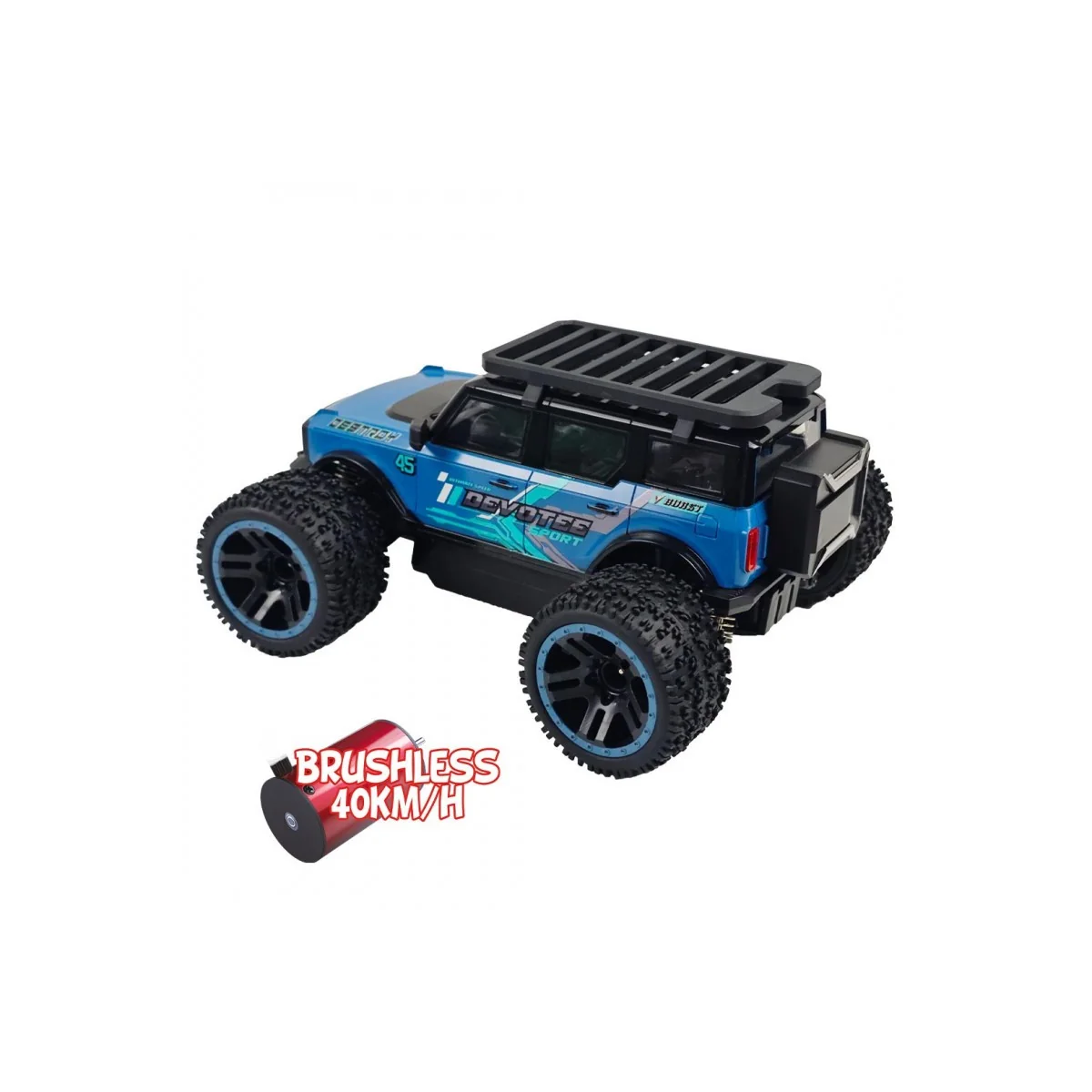 Micro MHD Extreme Big Foot brushless Blue RTR 1/20 MHD Scientific-MHD Z86111 - 3