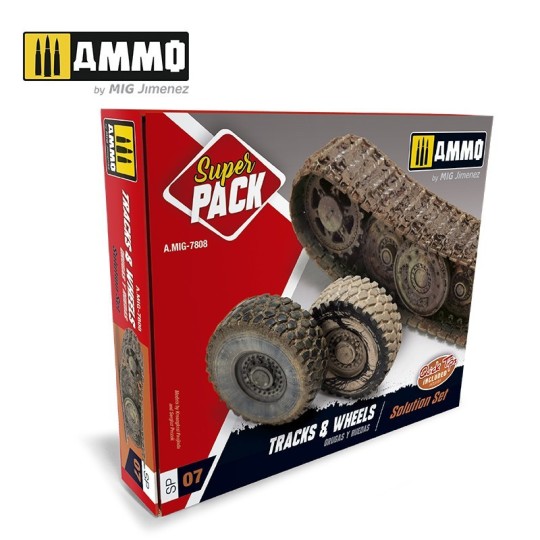 A.MIG-7808-Mig Ammo Super Pack Tracks and Wheels Set
