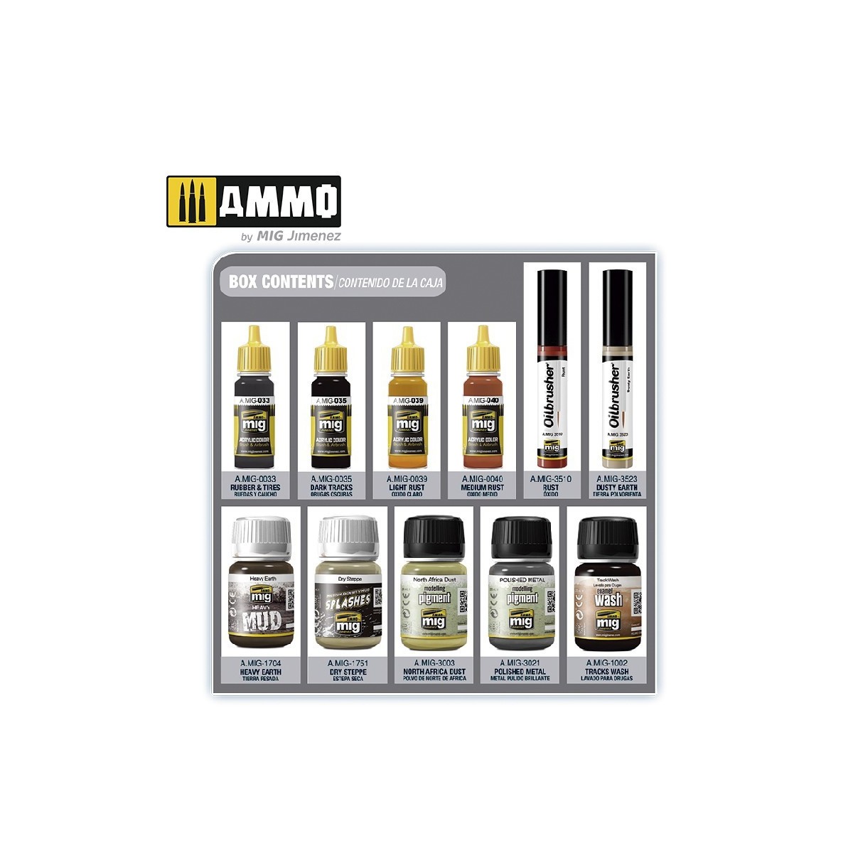 Mig Ammo Super Pack Tracks and Wheels Set AMMO - MIG Jimenez A.MIG-7808 - 2