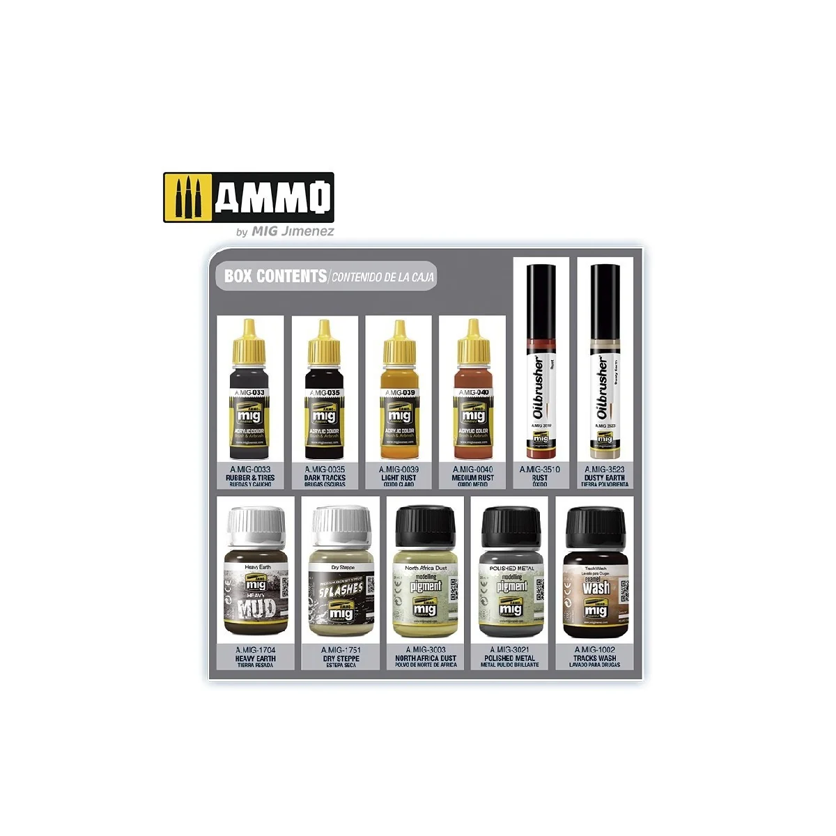 Mig Ammo Super Pack Tracks and Wheels Set AMMO - MIG Jimenez A.MIG-7808 - 2