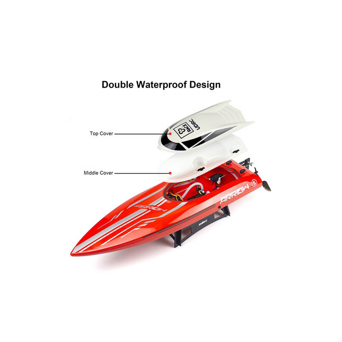 Bateau Arrow 65cm 2.4Ghz (batterie + chargeur) UDI RC  UDI005 - 9