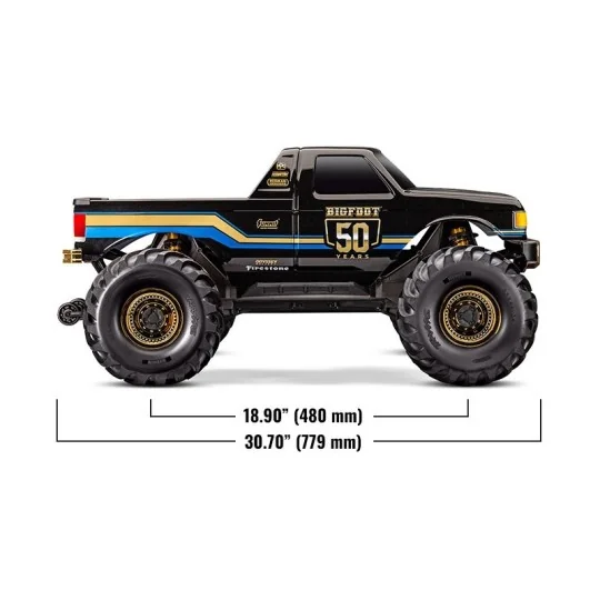 TRX-77136-4-50TH-X-Monster BIGFOOT 50ème VXL 8S TQi TSM Traxxas