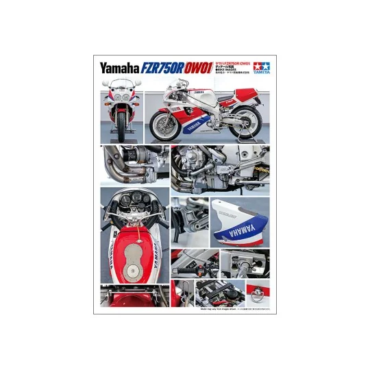 Moto Yamaha FZR750R (OW01) 1/12 Tamiya Tamiya 14058 - 10 14058-Moto Yamaha FZR750R (OW01) 1/12 Tamiya - 14058