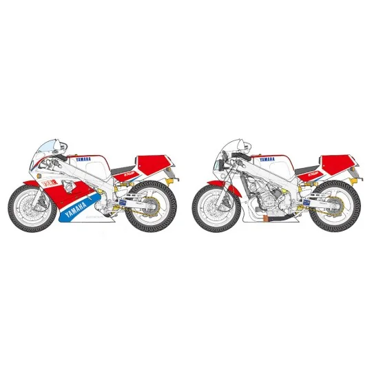 Moto Yamaha FZR750R (OW01) 1/12 Tamiya Tamiya 14058 - 11 14058-Moto Yamaha FZR750R (OW01) 1/12 Tamiya - 14058