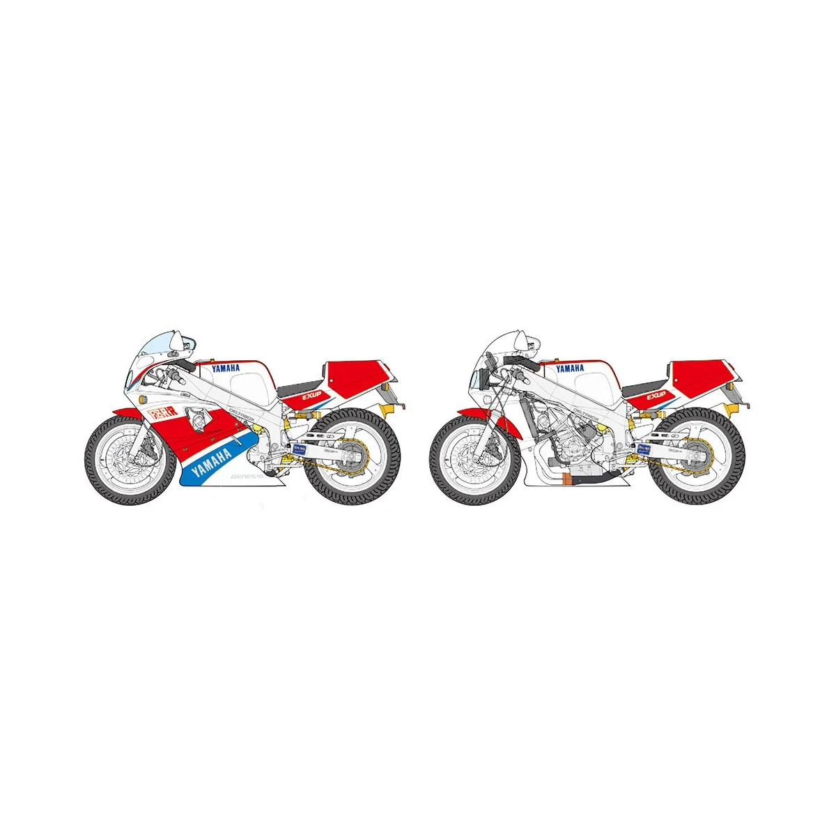 Moto Yamaha FZR750R (OW01) 1/12 Tamiya Tamiya 14058 - 11 Moto Yamaha FZR750R (OW01) 1/12 Tamiya Tamiya 14058 - 11