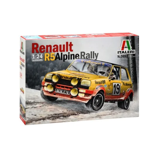Renault 5 Alpine Rally 1/24 Italeri Italeri I3652 - 2 I3652-Renault 5 Rallye des Alpes 1/24 Italeri - I3652