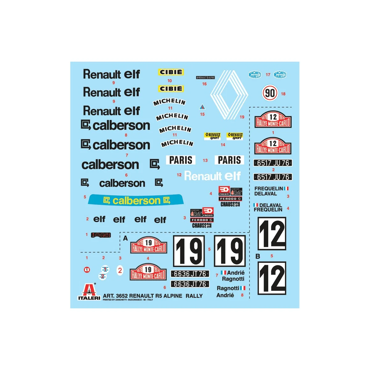 Renault 5 Alpine Rally 1/24 Italeri Italeri I3652 - 3