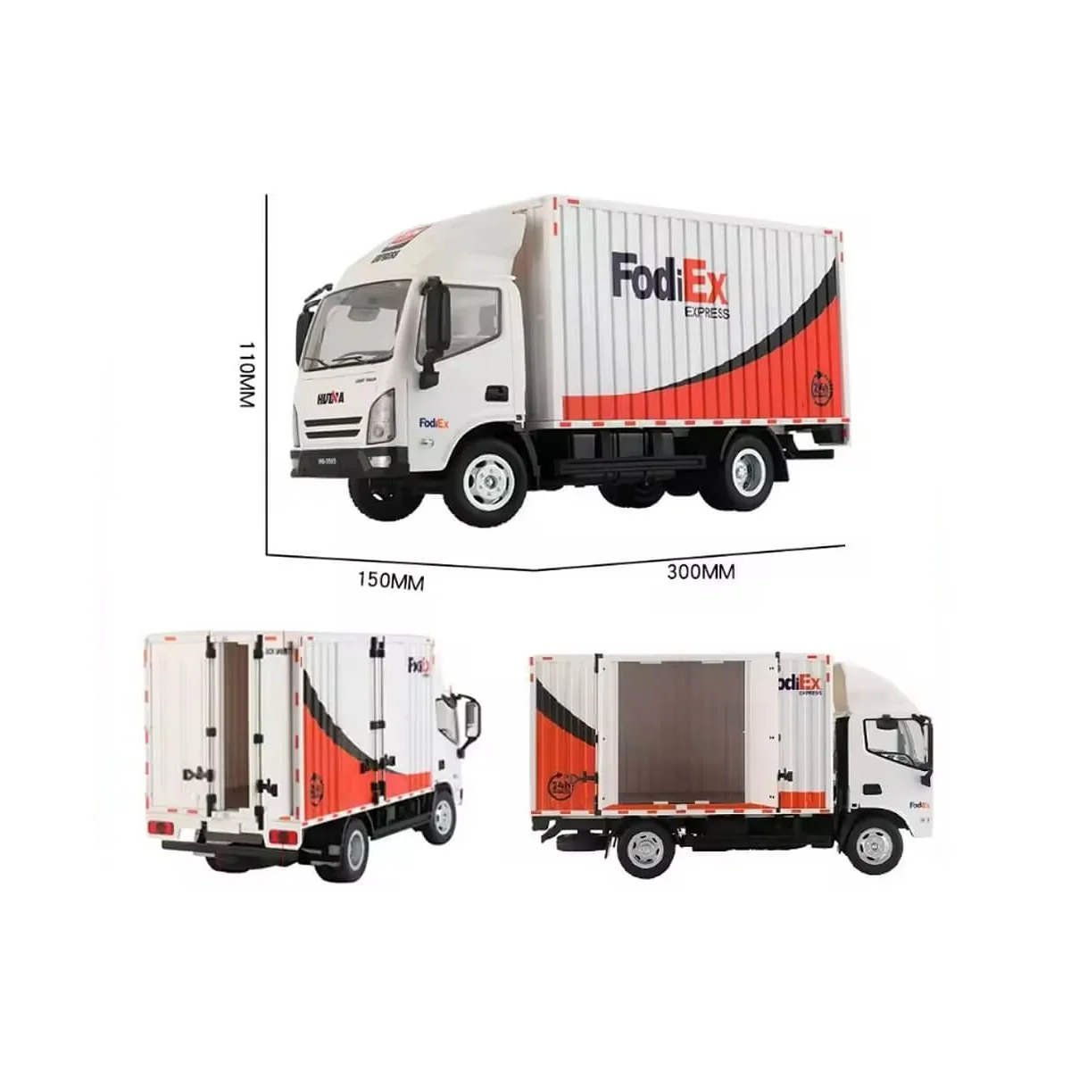 Camion de livraison FodiEx 1/18 RC - HuiNa HuiNa Toys CY1524 - 9