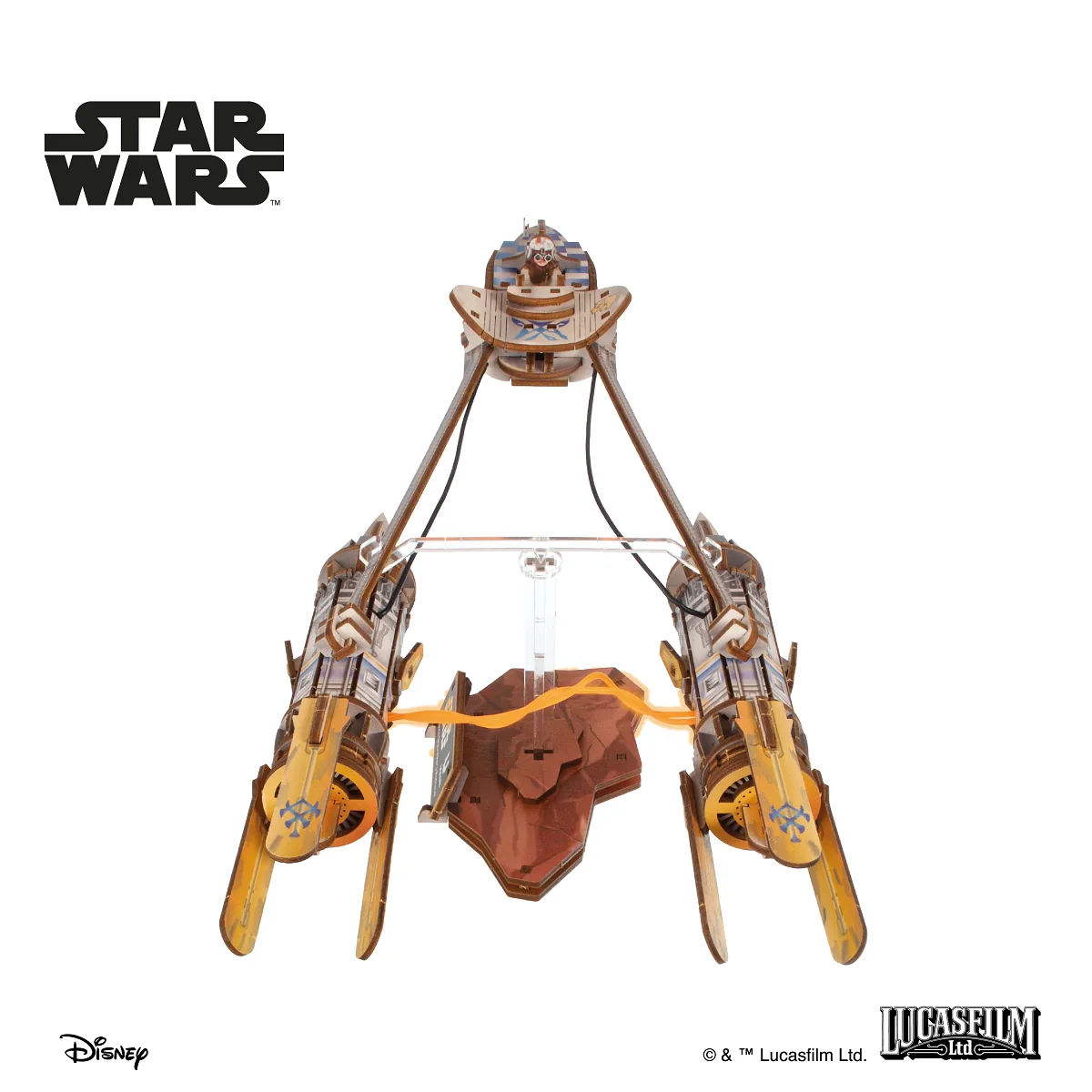 Podracer of Anakin Skywalker Star Wars 3D Wooden Puzzle UGEARS UGEARS UG-70273 - 2