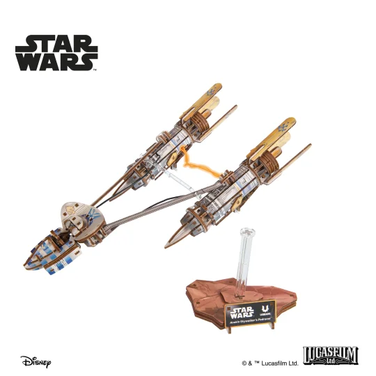 Podracer of Anakin Skywalker Star Wars 3D Wooden Puzzle UGEARS UGEARS UG-70273 - 8 UG-70273-Podracer of Anakin Skywalker Star Wars 3D Wooden Puzzle UGEARS - UG-70273